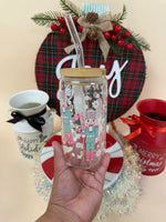 Nutcracker 16oz Can Shape Glass Cup