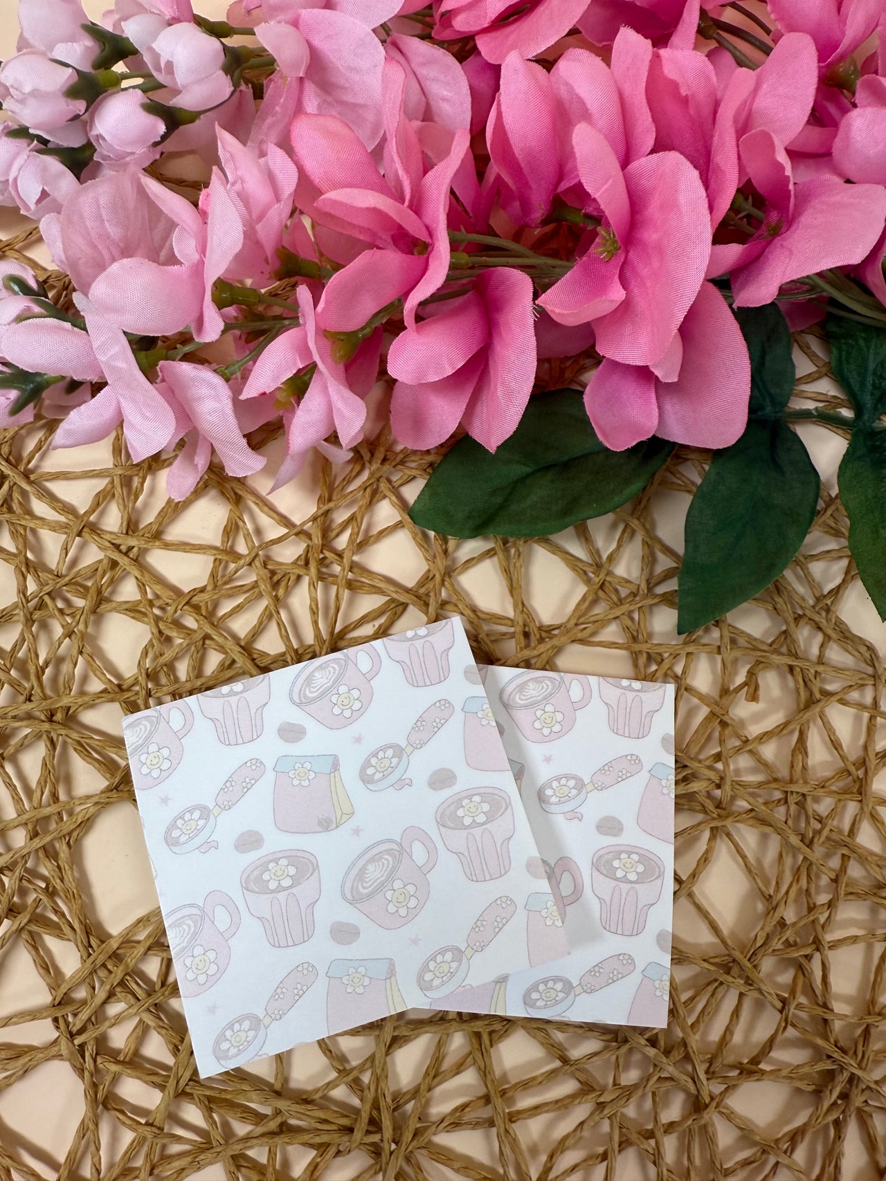 Coffee & Daisies sticky note set