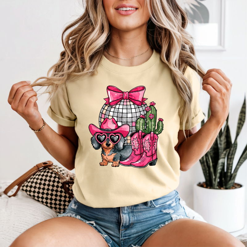 Cowgirl Dachshund Tee