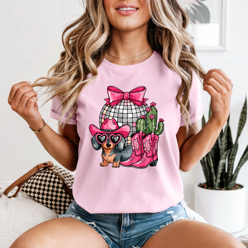 Cowgirl Dachshund Tee