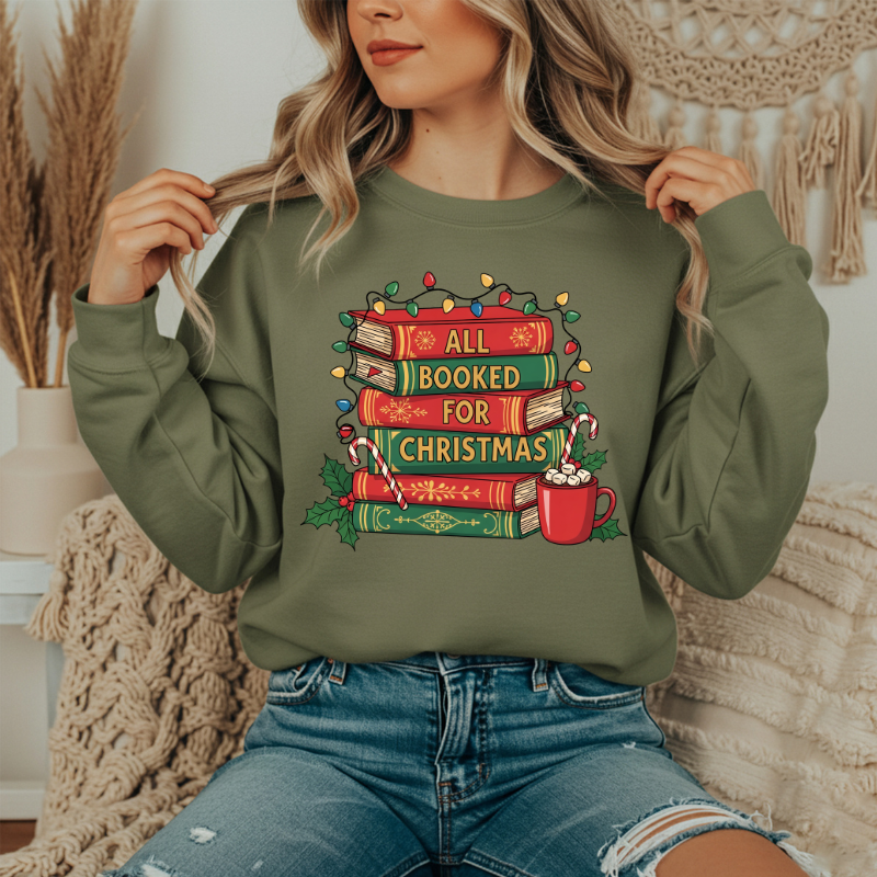 All booked crewneck