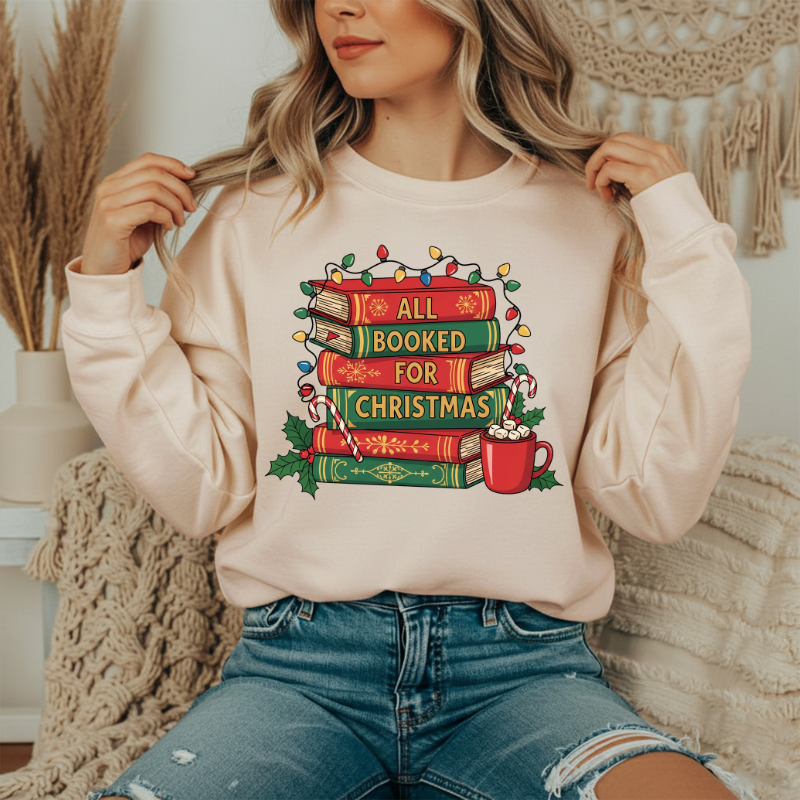 All booked crewneck