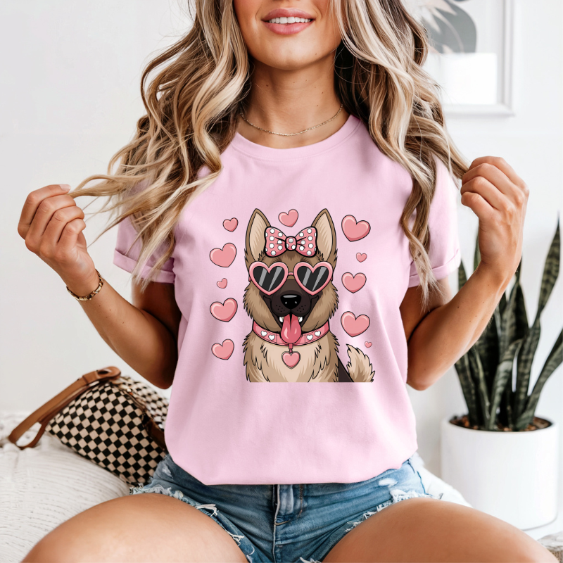 Coquette German Shepherd Tee