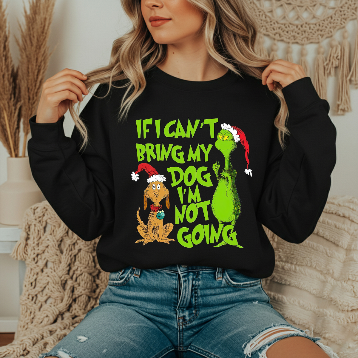 If I can't Bring my dog crewneck