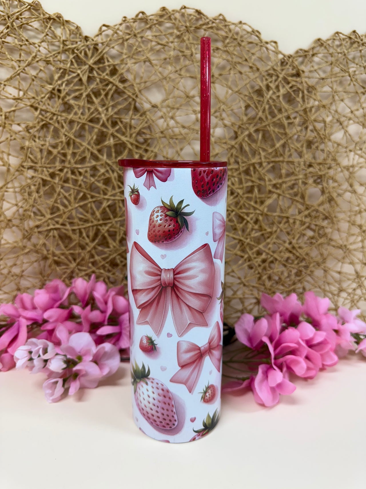 Strawberry Coquette tumbler