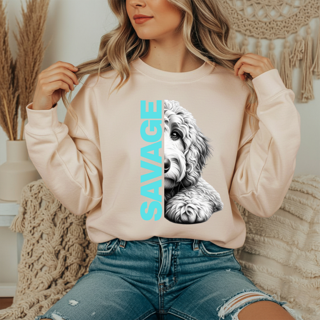 Savage Golden doodle Crewneck