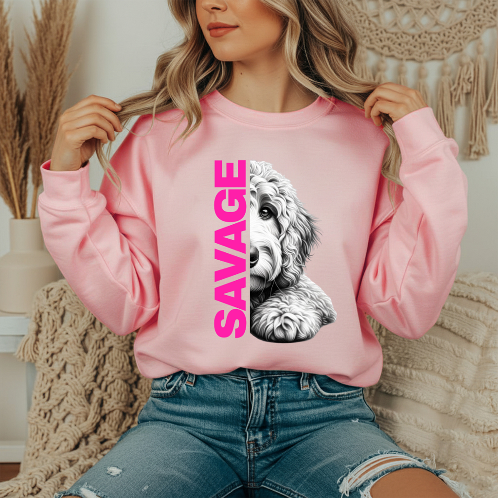 Savage Golden doodle Crewneck