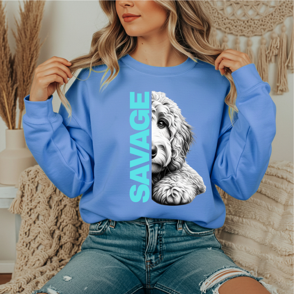 Savage Golden doodle Crewneck