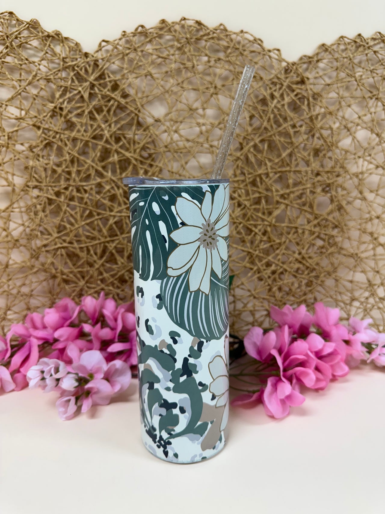 Tropical boho tumbler