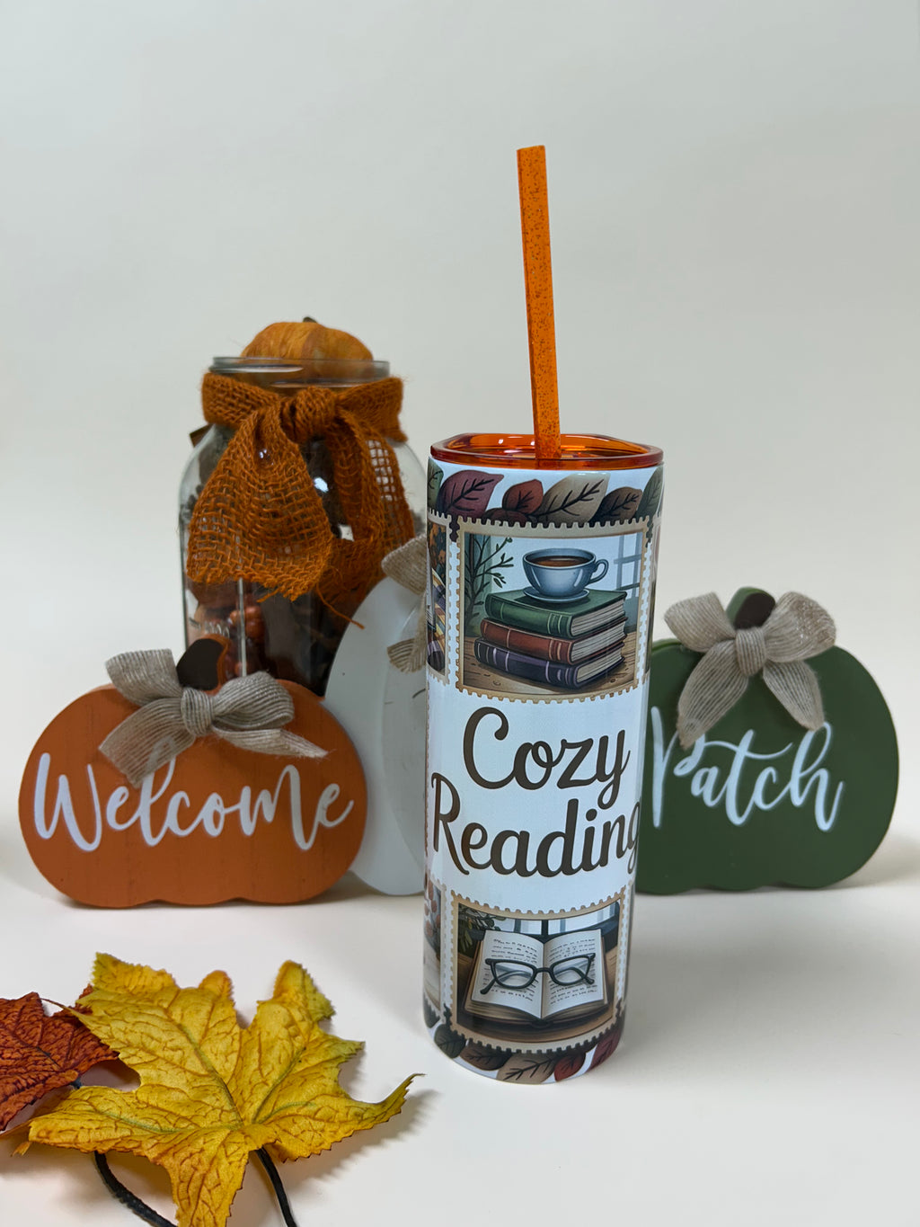 Cozy reading tumbler