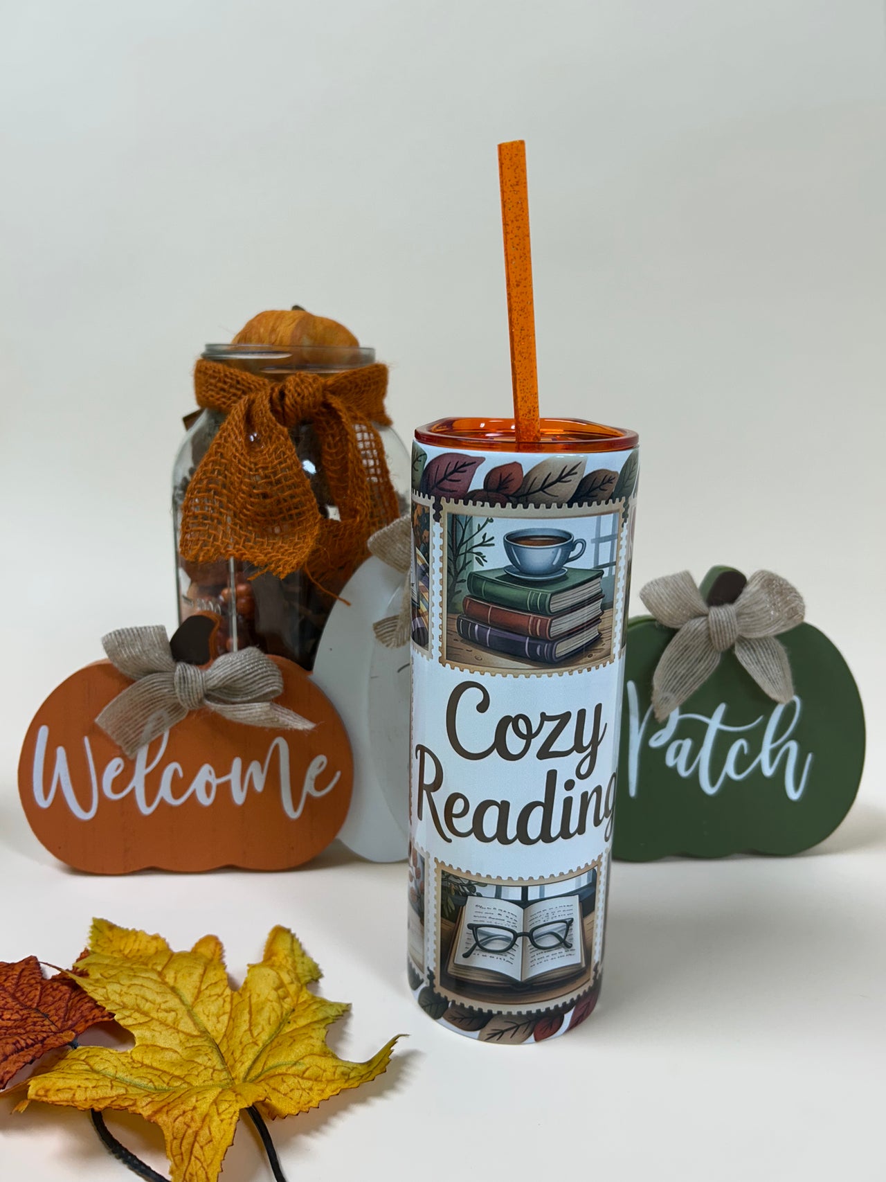 Cozy reading tumbler