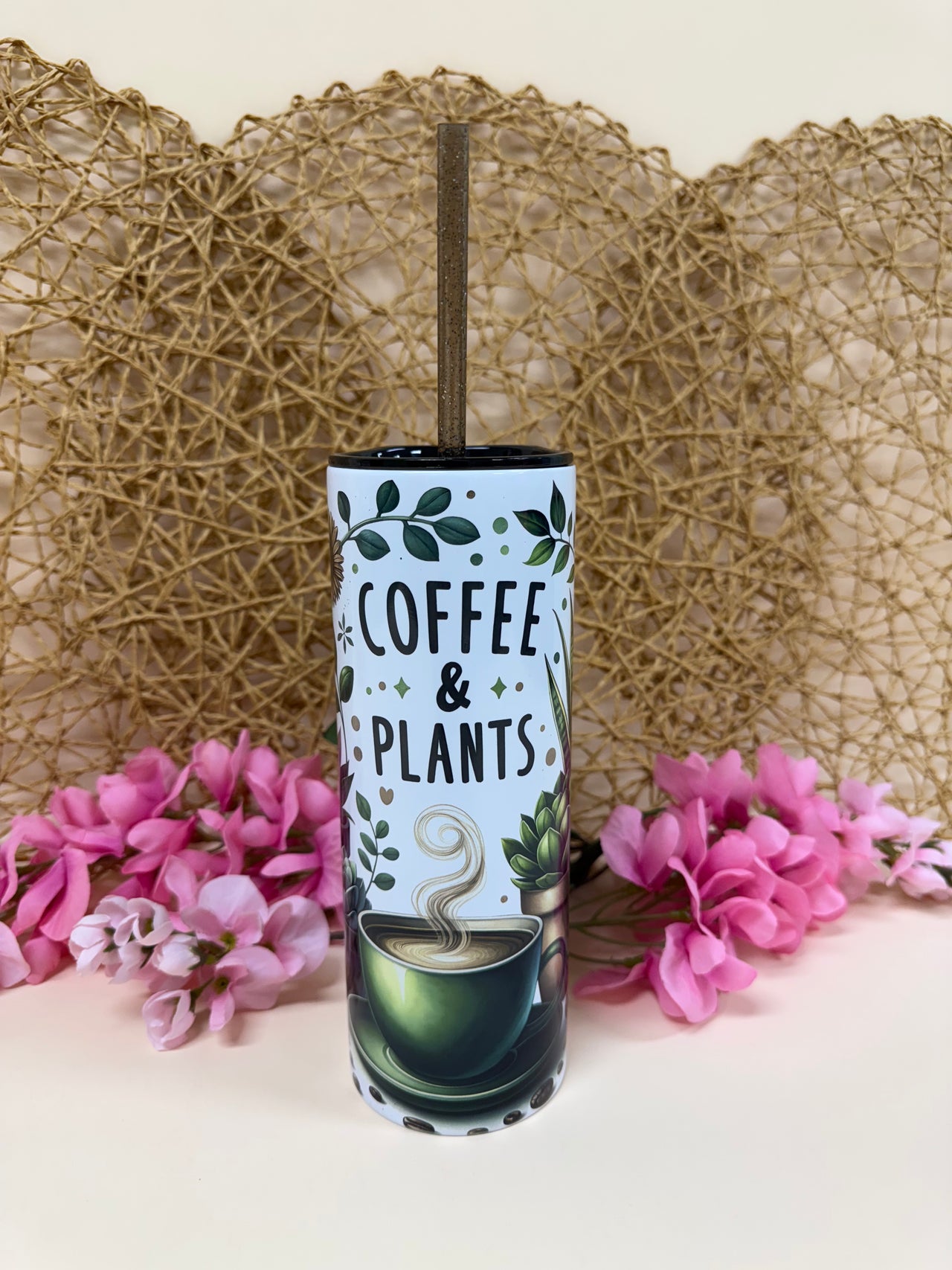 Coffee & plants tumbler