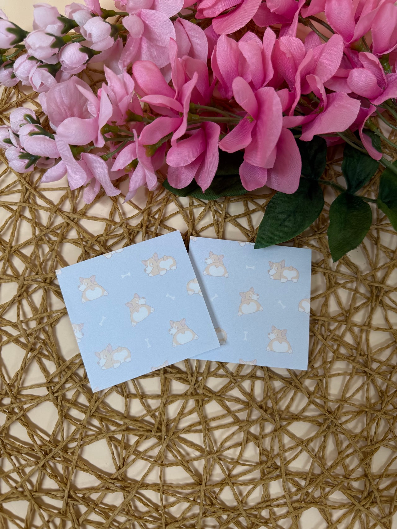 Corgi sticky note set