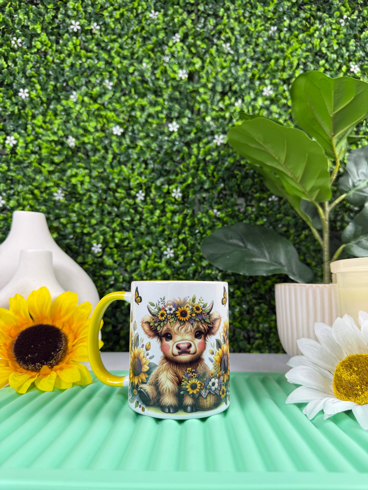 Moo & sunflowers
