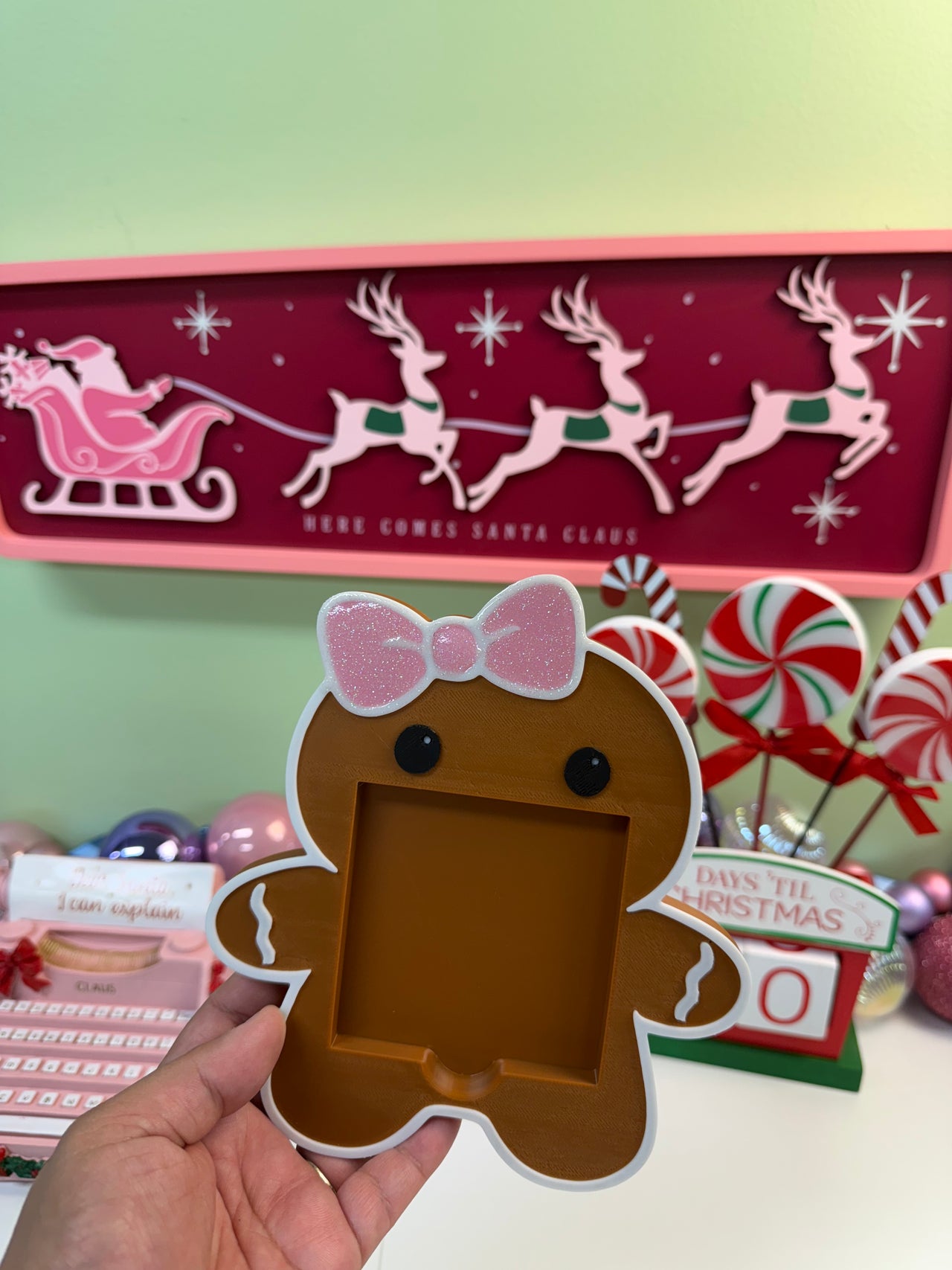 Gingerbread coquette sticky note holder