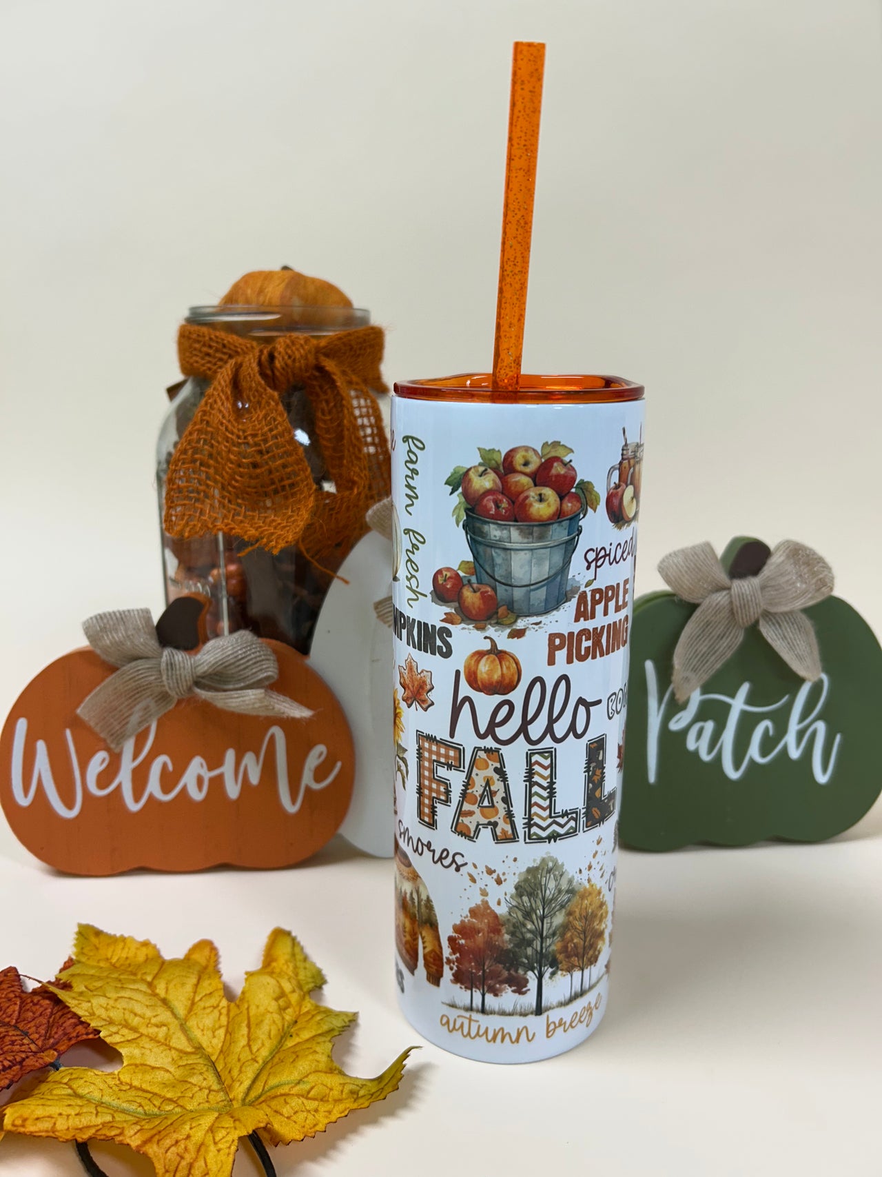 Hello fall tumbler