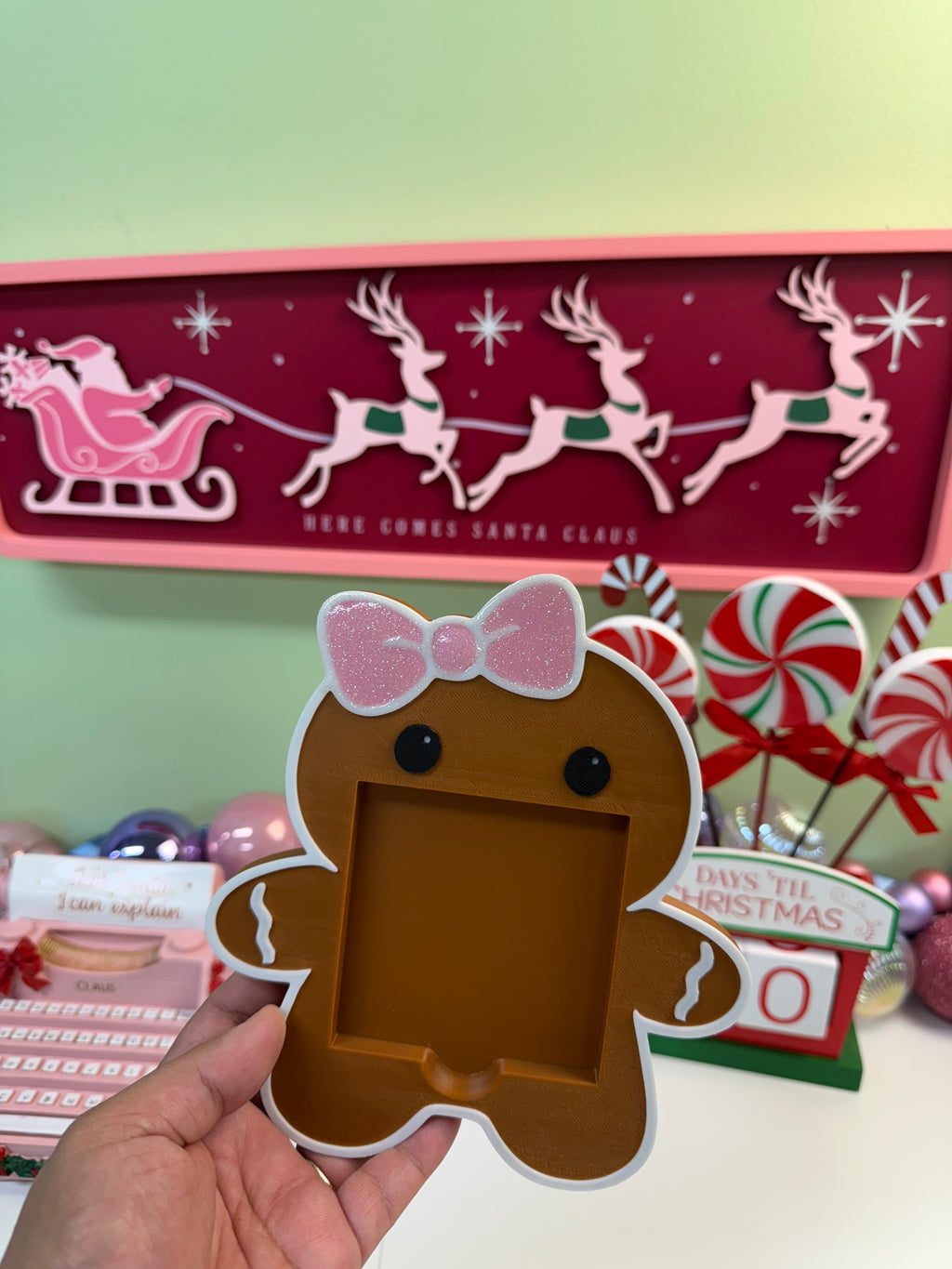 Gingerbread coquette sticky note holder