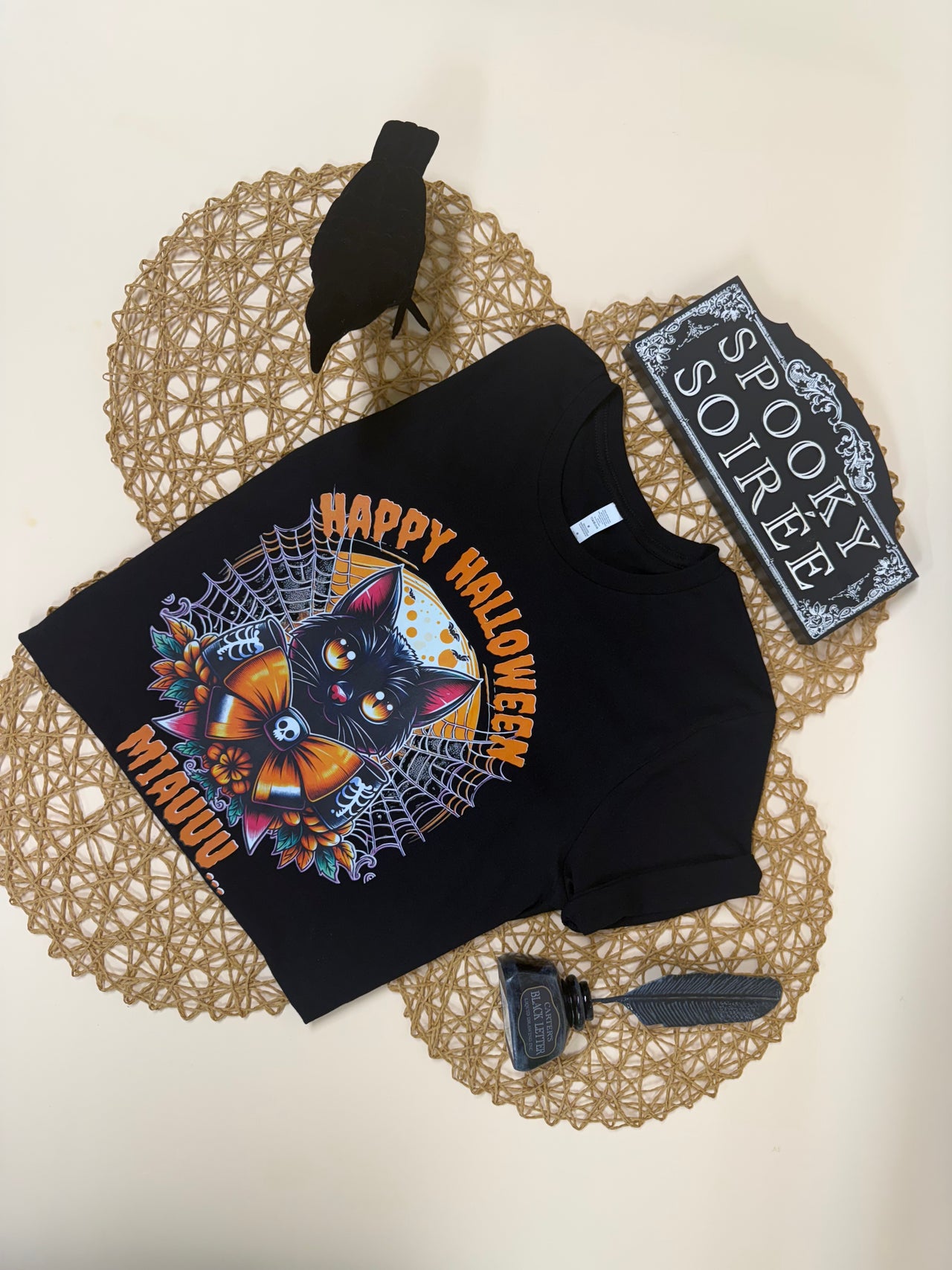 Happy Miauuulloween tee