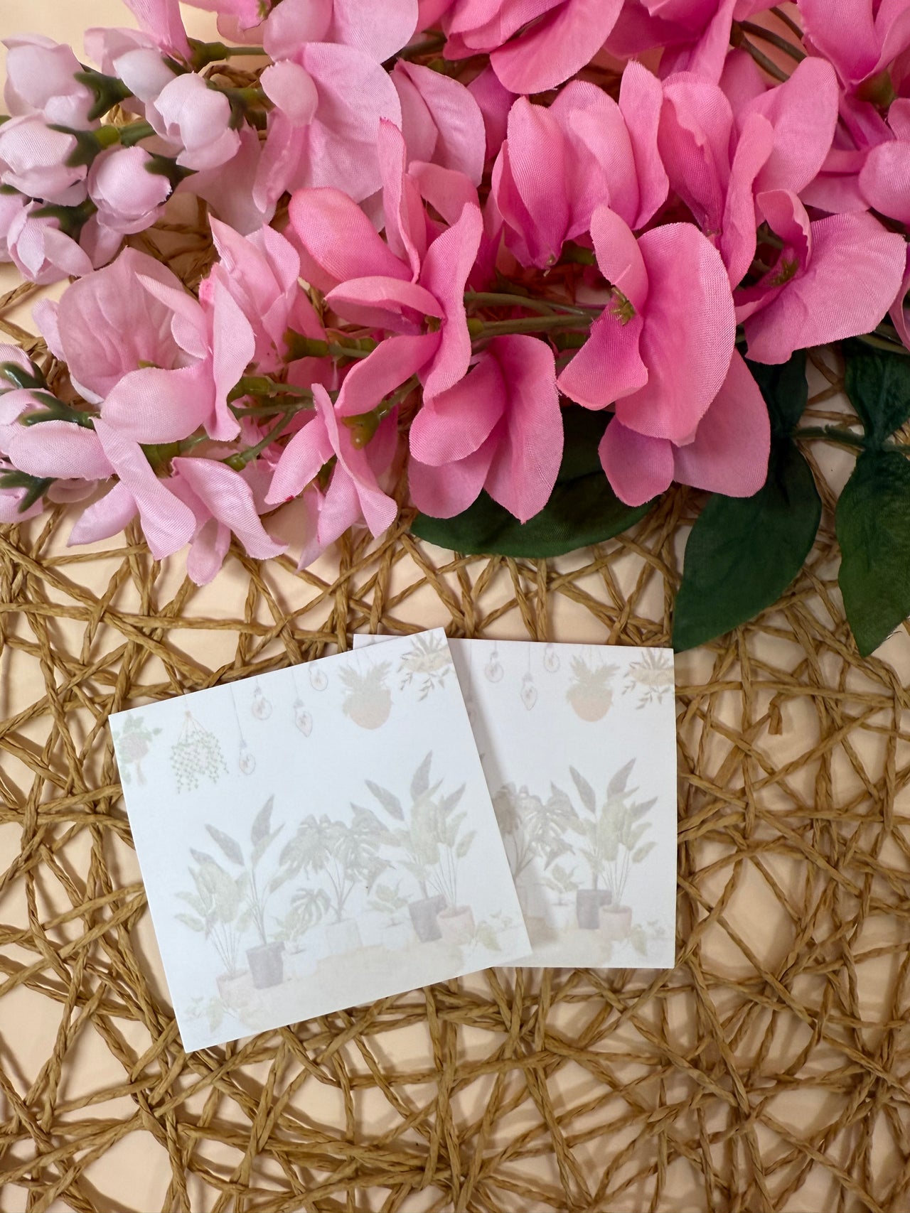 Garden room sticky note set