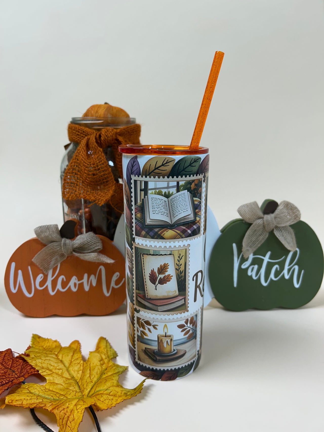 Cozy reading tumbler