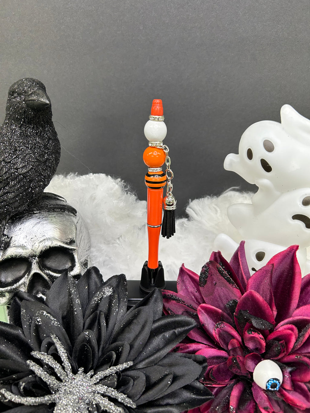 Orange stripe pen