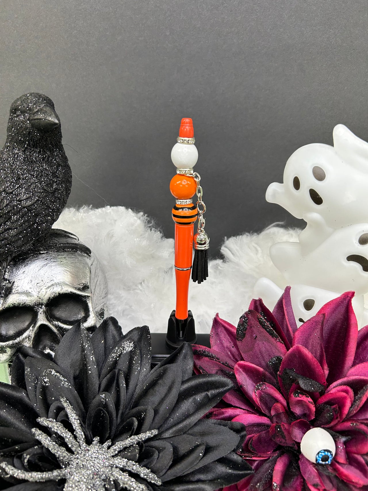 Orange stripe pen