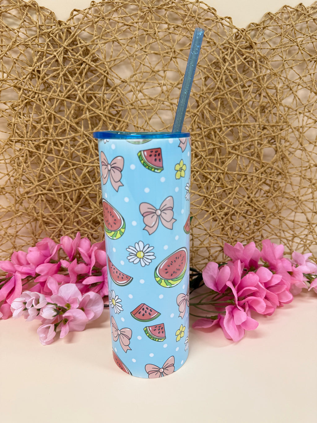 coquette watermelon tumbler