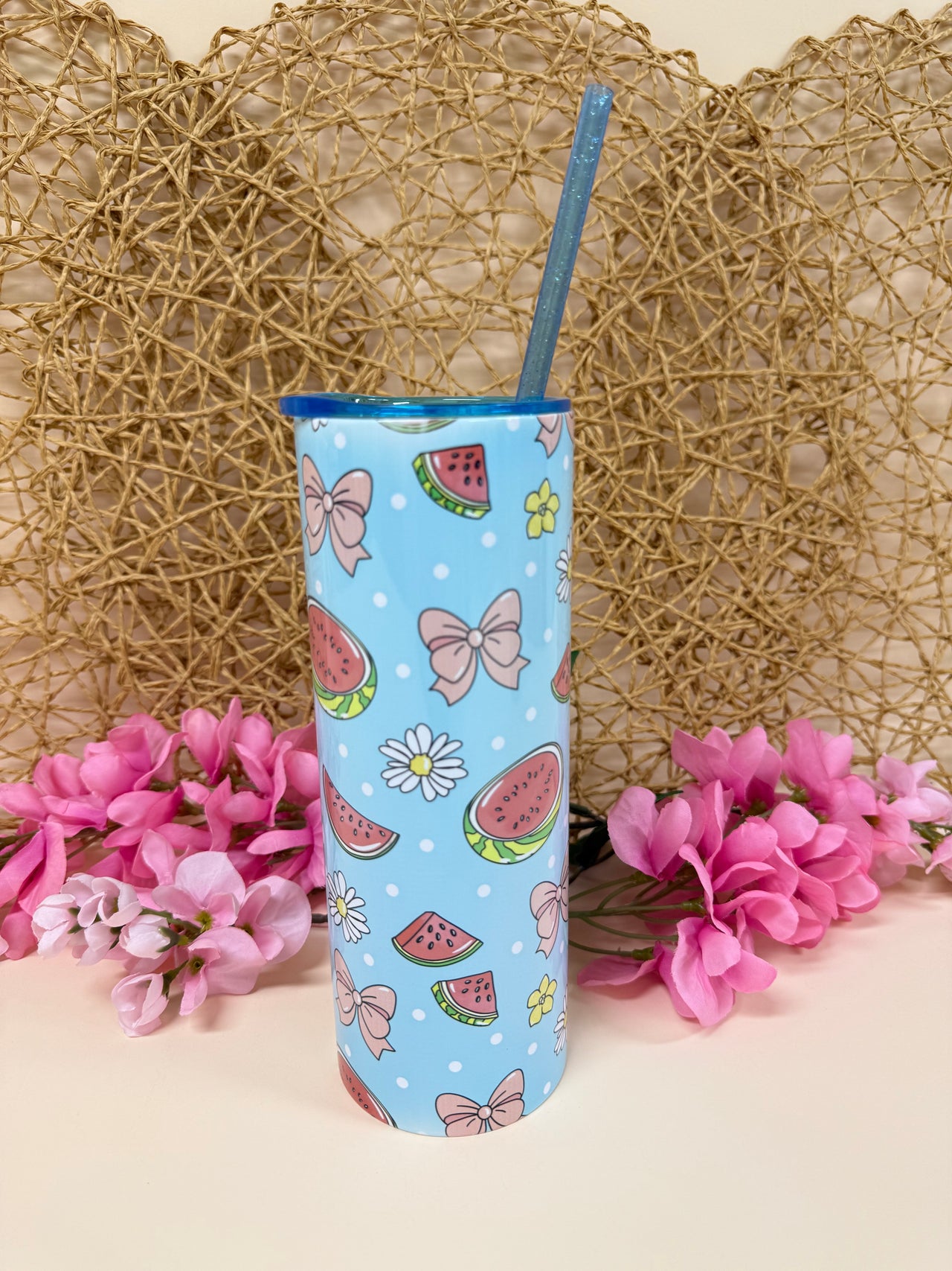 coquette watermelon tumbler