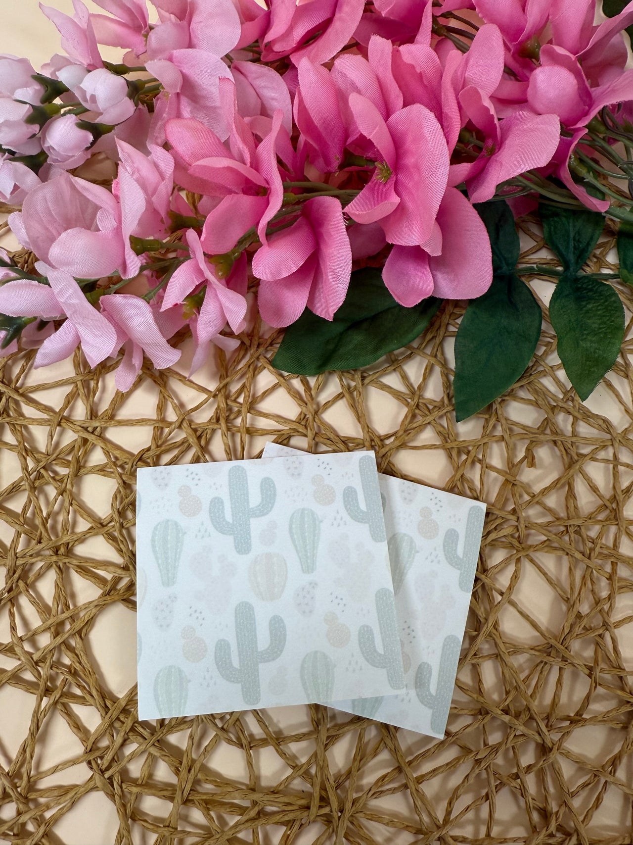 Cactus sticky note set