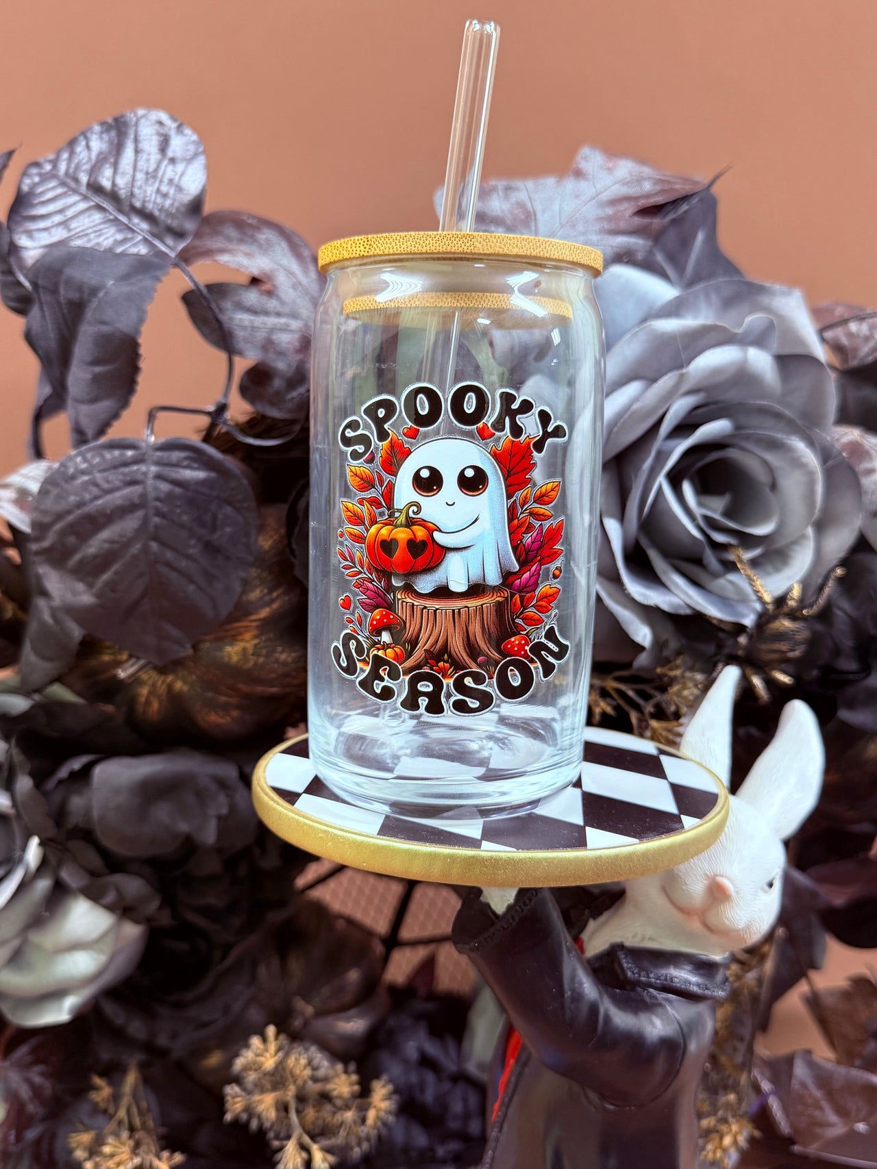 Spooky season glass 16oz.