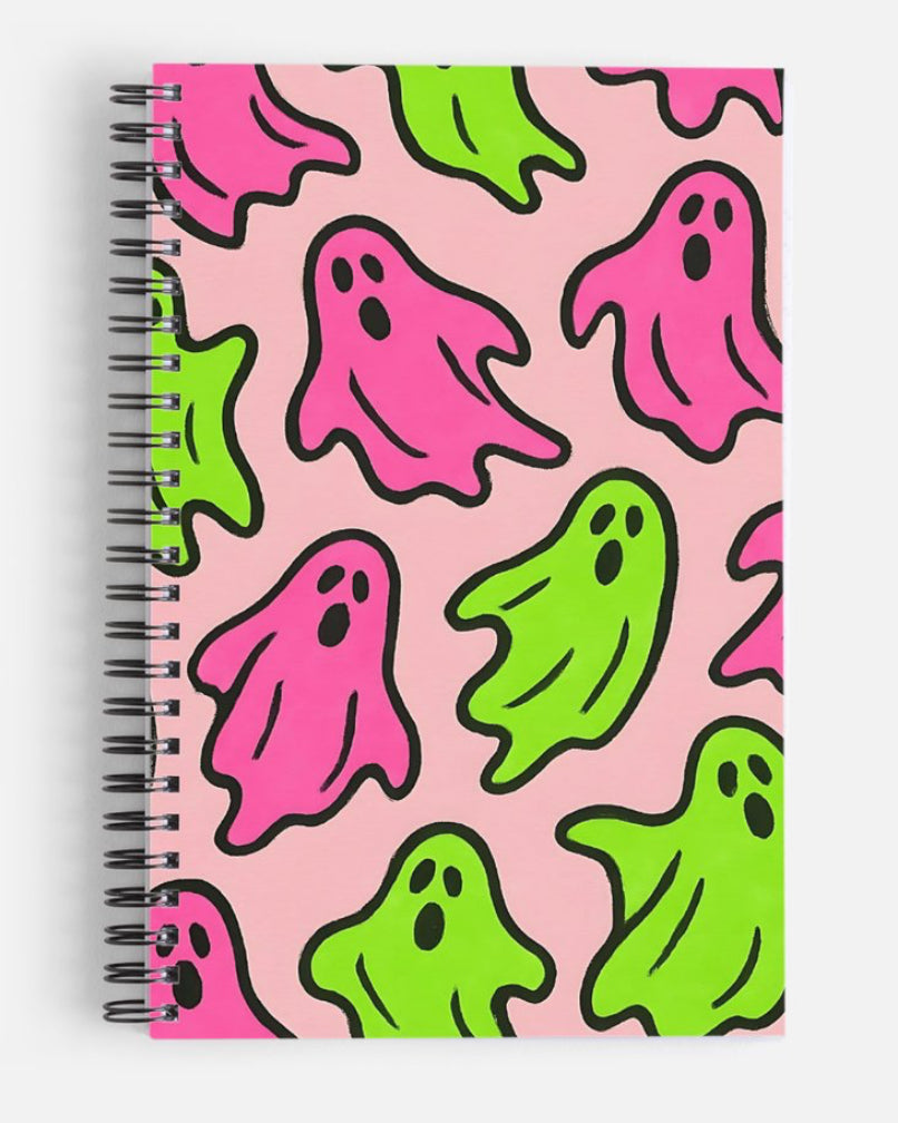 Neon ghost notebook