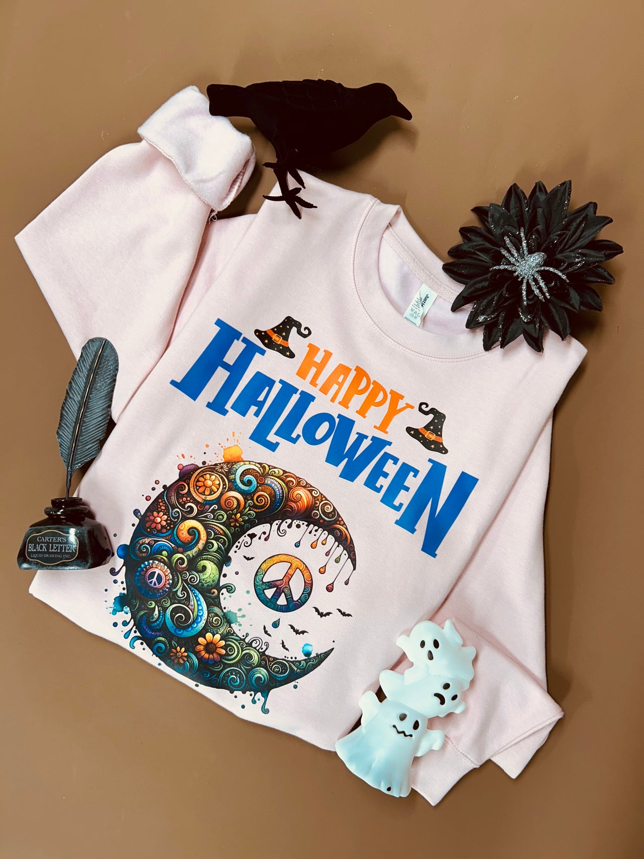 Happy moonween crew neck