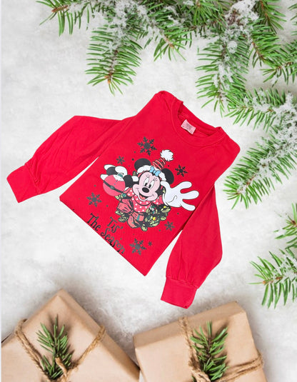 Comfort colors Christmas Minnie Mouse