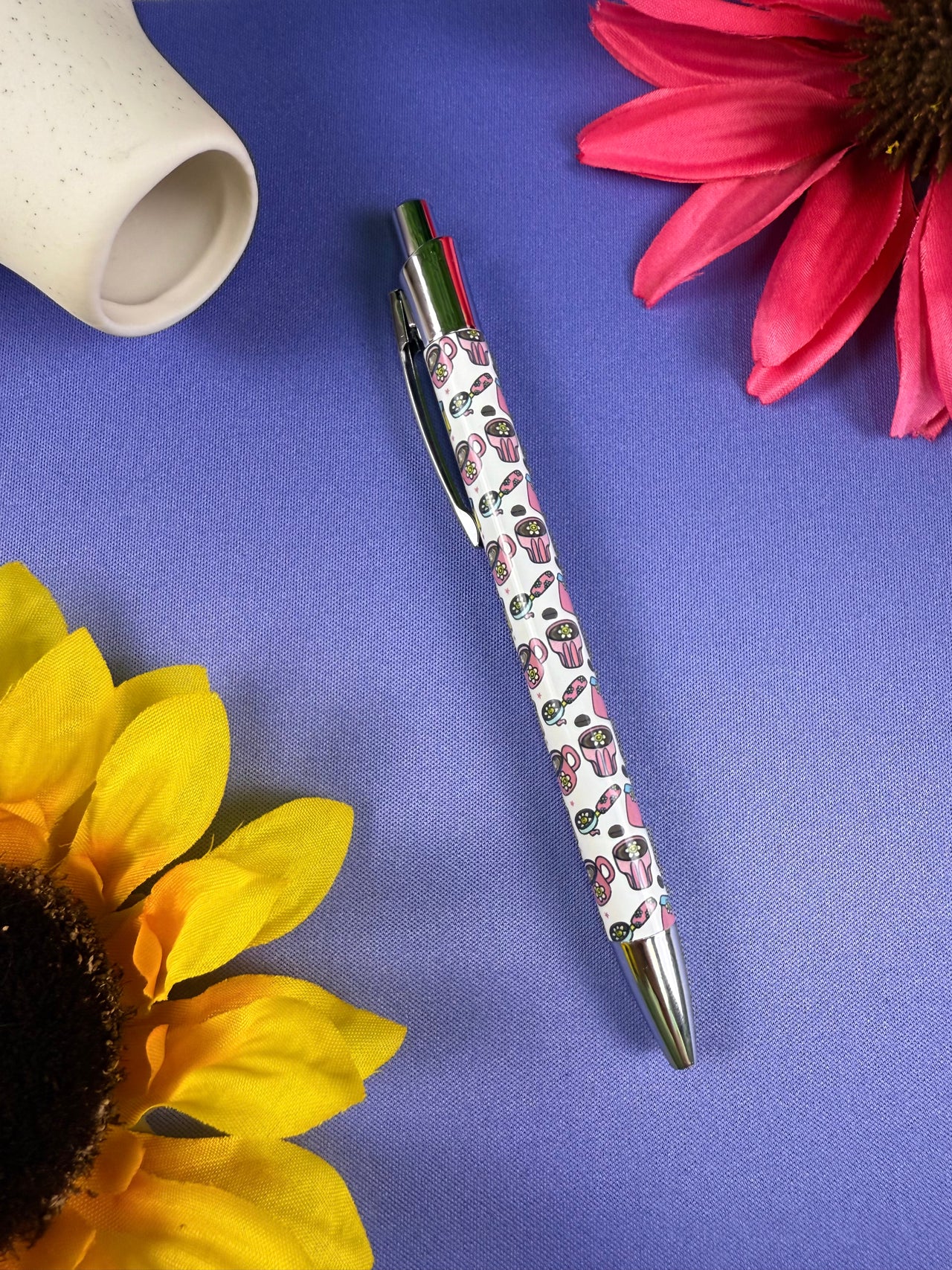 Daisies & Coffee pen