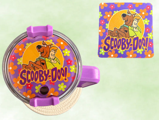 Scooby groovy plate and coaster