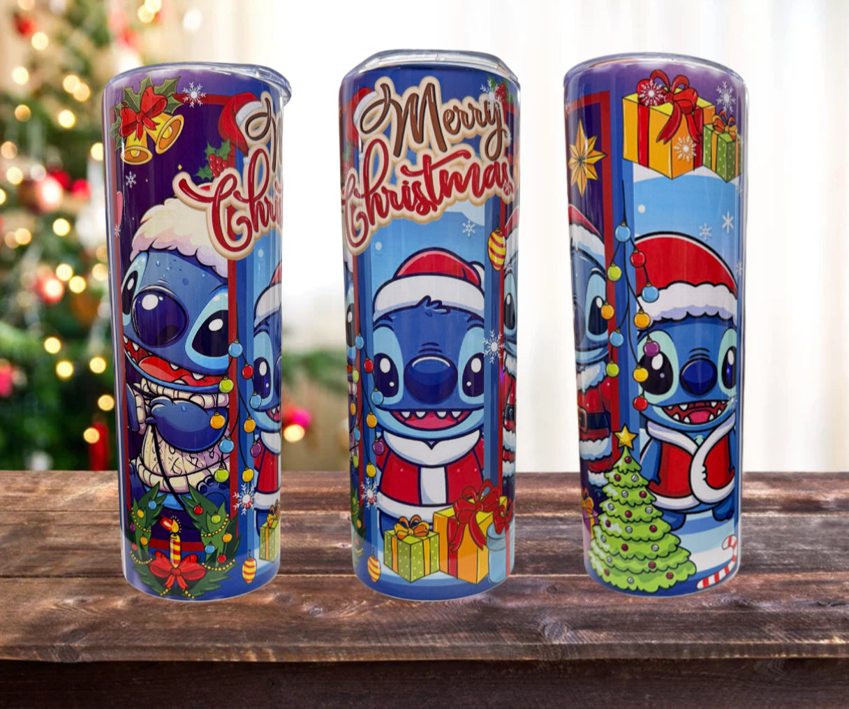 Merry Christmas 20 oz stainless steel skinny tumbler