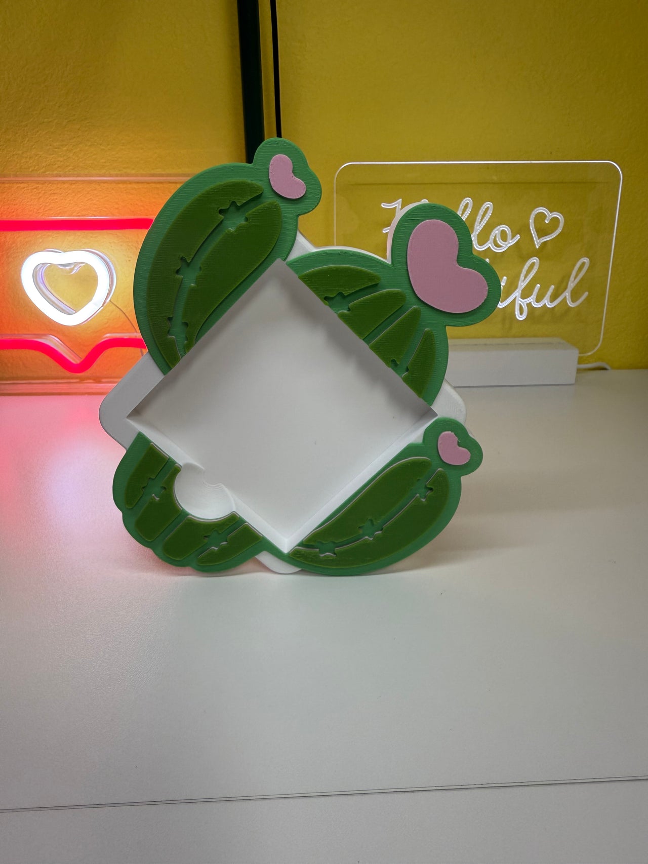 Succulent sticky note holder