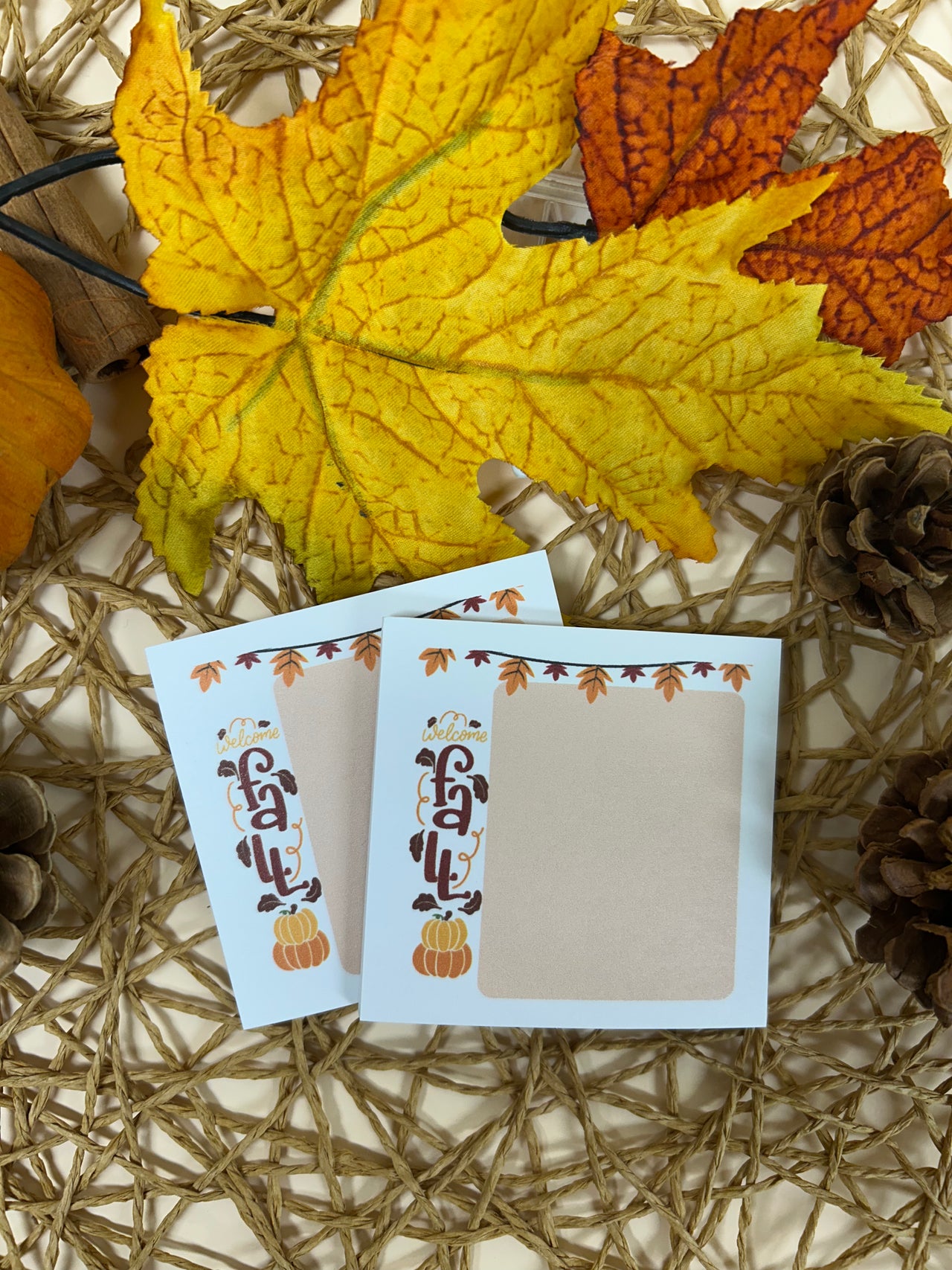 Fall sticky note