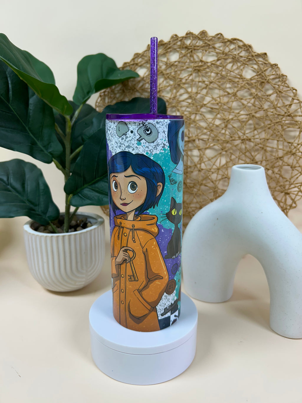 Coraline careful wishes tumbler