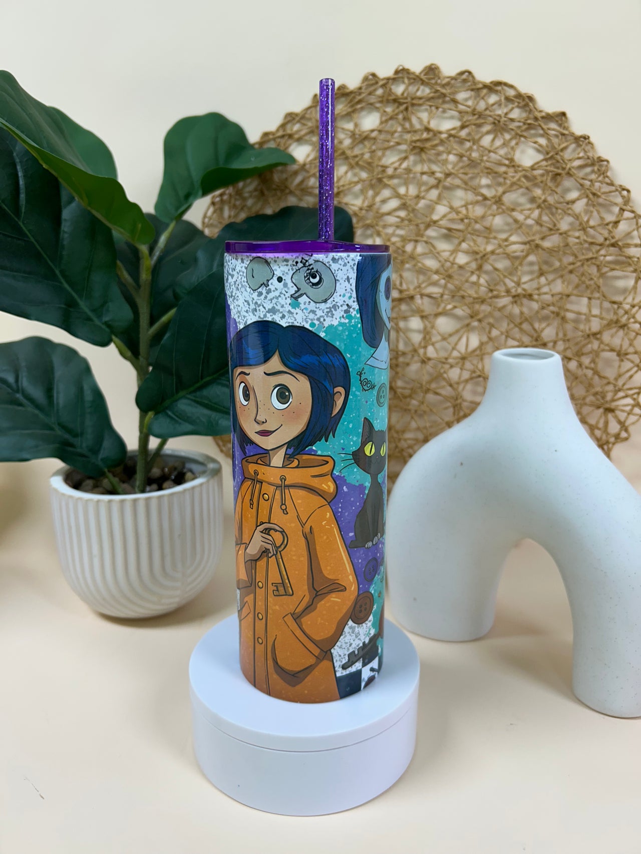 Coraline careful wishes tumbler