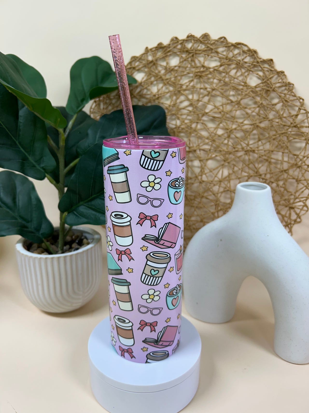 Bookish coffee tumbler