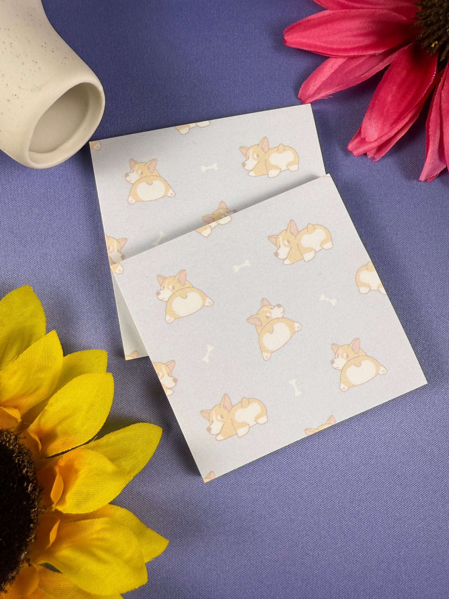 Corgi sticky note set