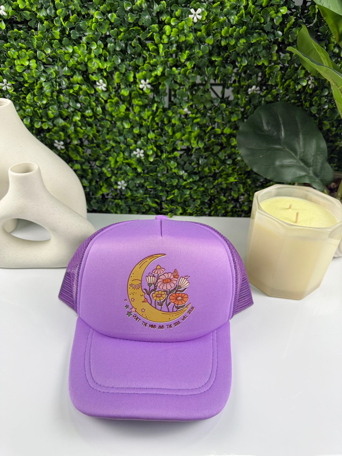 Quiet the mind trucker hat