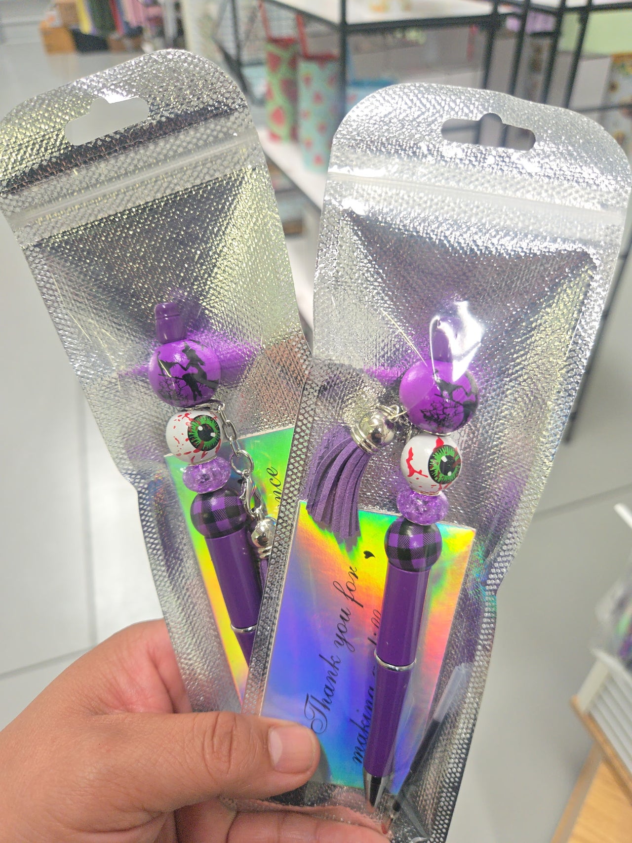 The purple spooky eye pen
