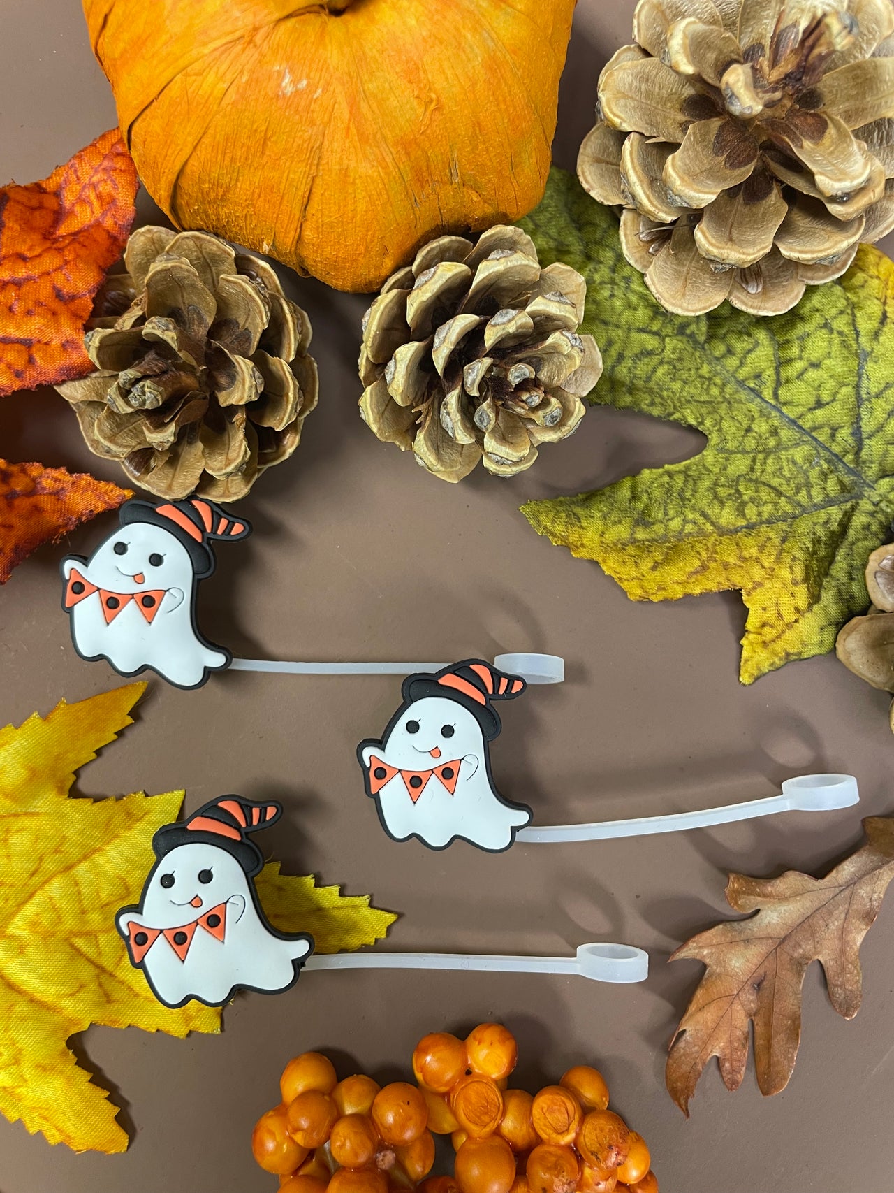 cute ghost 7-8mm straw topper