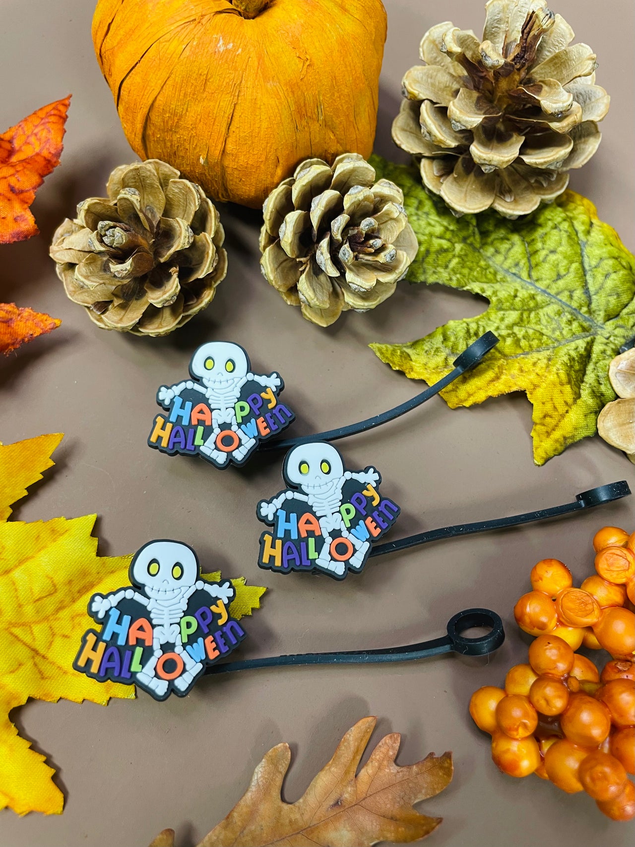 Happy Halloween 7-8mm straw topper