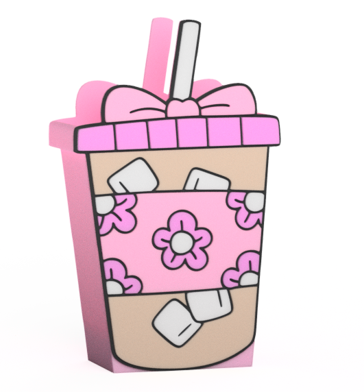 Iced coffee 3D pen holder